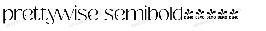 prettywise semibold字字体转换